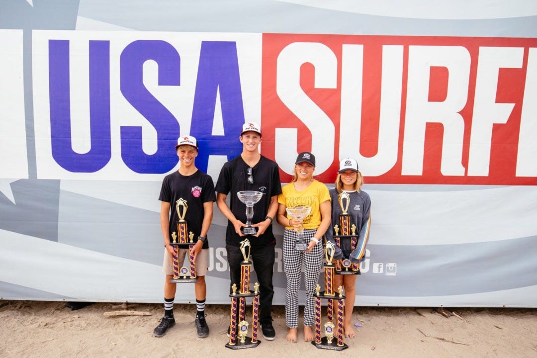 Team Rip Curl Finishes Victorious at the 2019 USA Surfing Championship