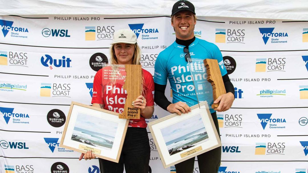 Tully Wylie and Nyxie Ryan victorious at Phillip Island Pro presented by Bass Coast Shire