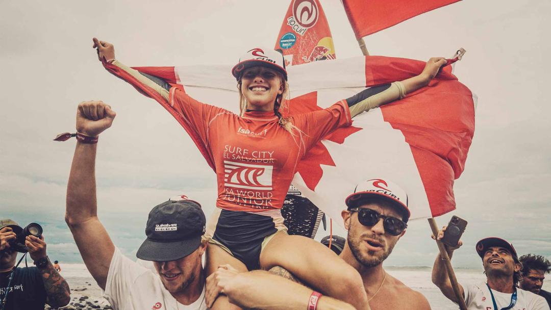 Erin Brooks, Luke Swanson and Eweleiula Wong Win ISA World Junior Surfing Championship.