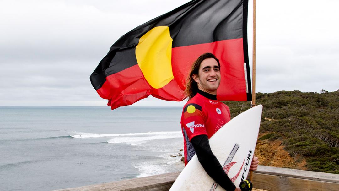 Finn Hill And Jasmine McCorquodale Crowned Indigenous Surfing Champions At Bells Beach