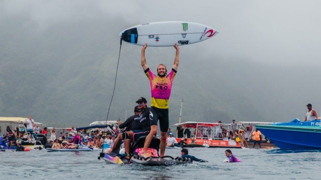 Owen Wright Wins the 2019 Tahiti Pro Teahupo’o in Repeat All-Star Final Against Gabriel Medina