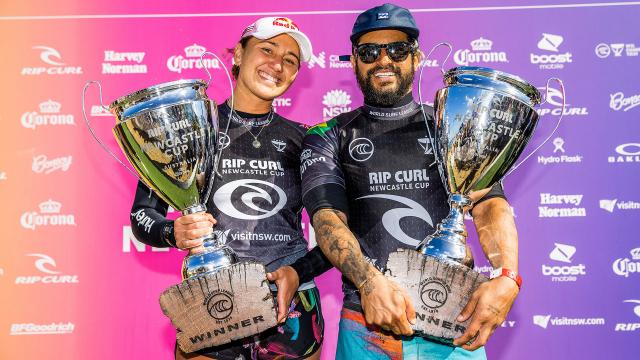 Italo Ferreira & Carissa Moore Win the WSL 2021 Rip Curl Newcastle Cup