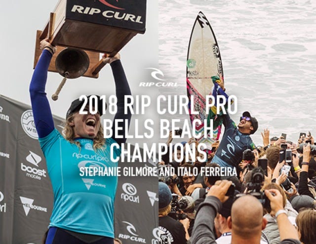 Stephanie Gilmore And Italo Ferreira Win The Rip Curl Pro Bells Beach