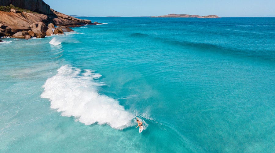 Kobie Enright surfing in Esperance Western Australia