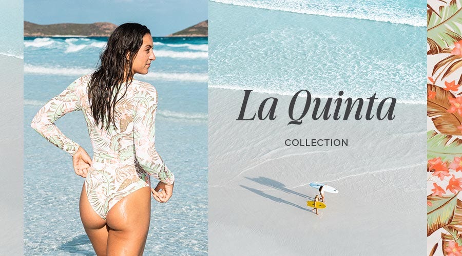 Kobie Enright wears La Quinta one piece