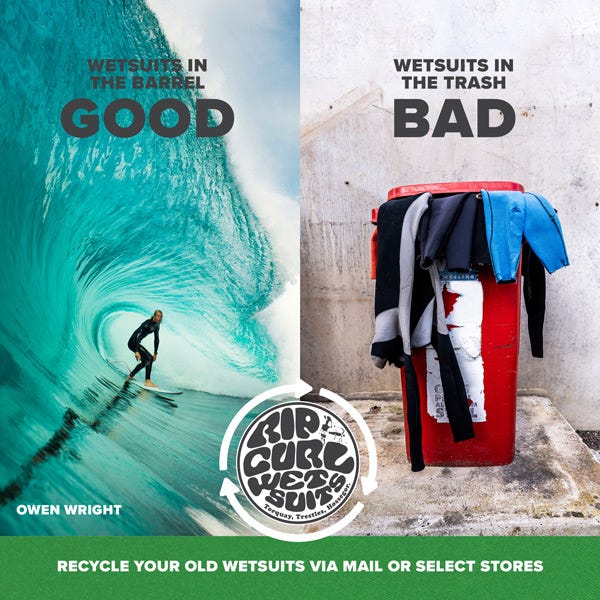 Rip Curl have launched our Wetsuit Recycling Program