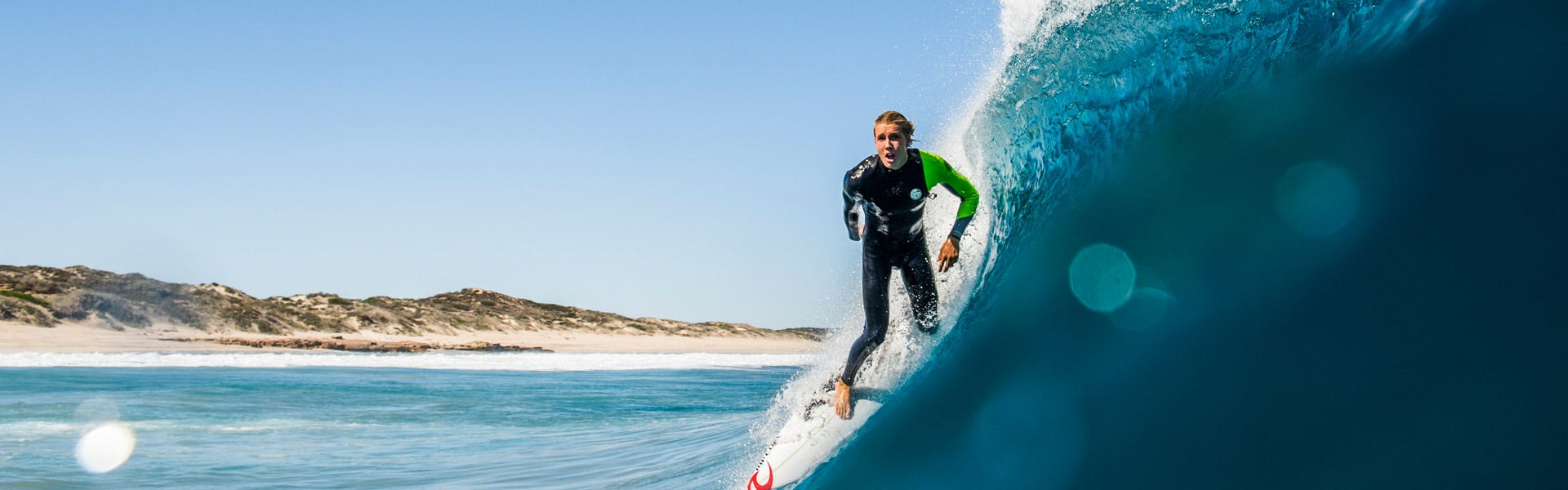 Jacob Willcox surfing in Western Australia