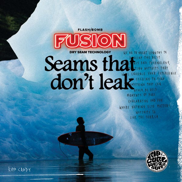 Flashbomb Fusion Wetsuit. Seams That Don't Leak