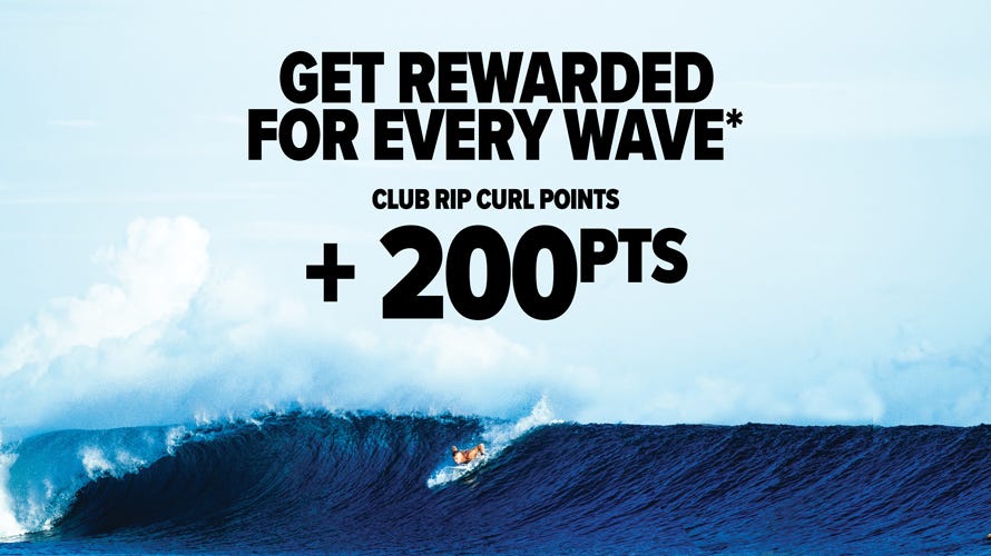 Get Rewarded For Every Wave With Club Rip Curl Points