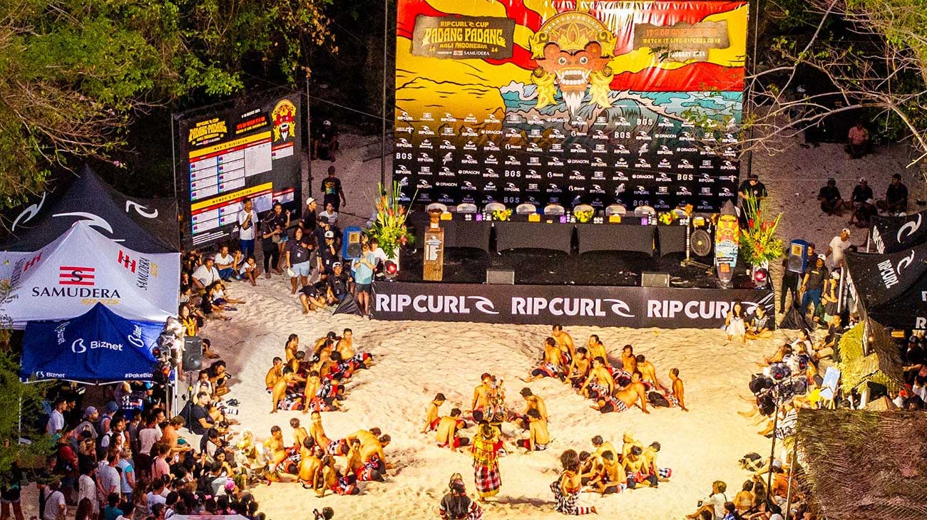 Rip Curl Cup Padang Padang opening ceremony 2024