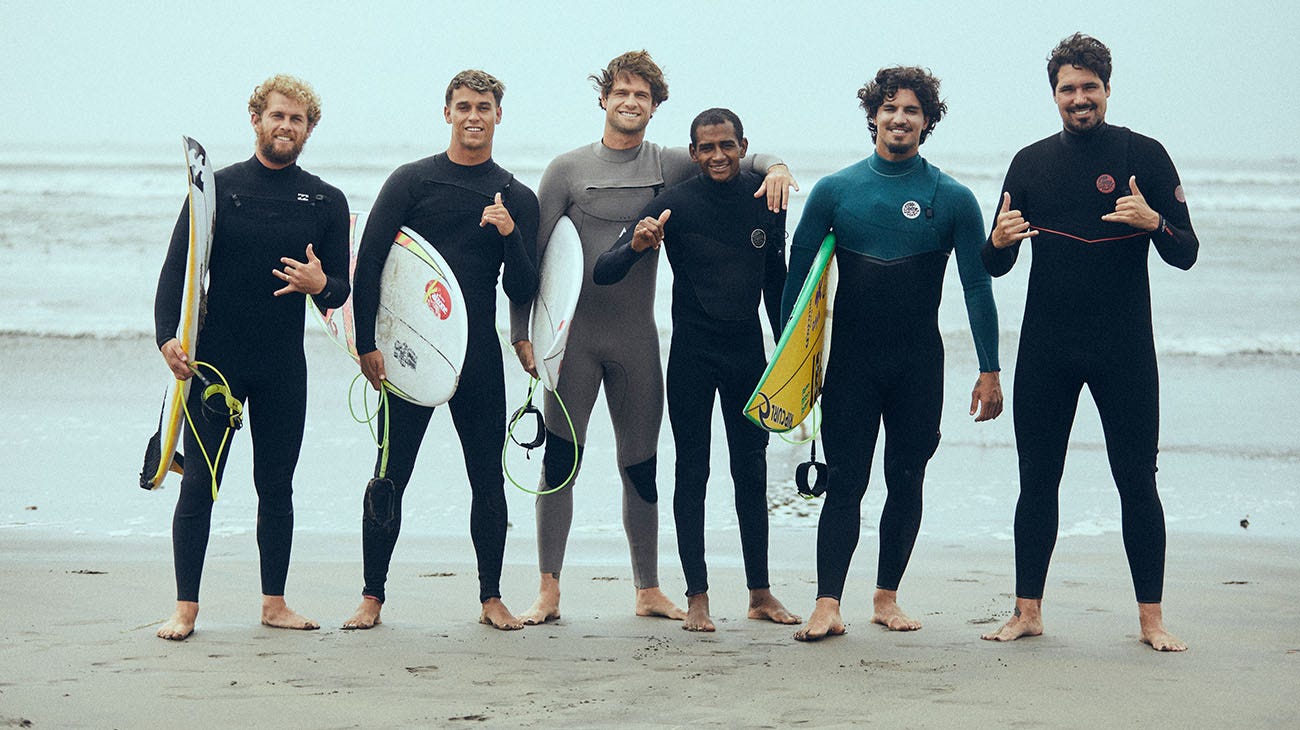 Rip Curl crew on a surf trip in Peru