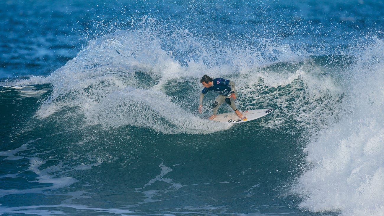 Jack Robinson surfing in his win