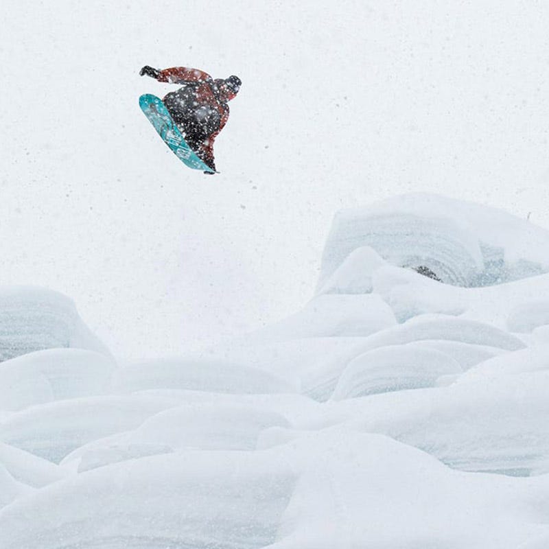 Chris Rasman getting some airtime in the Canadian snow