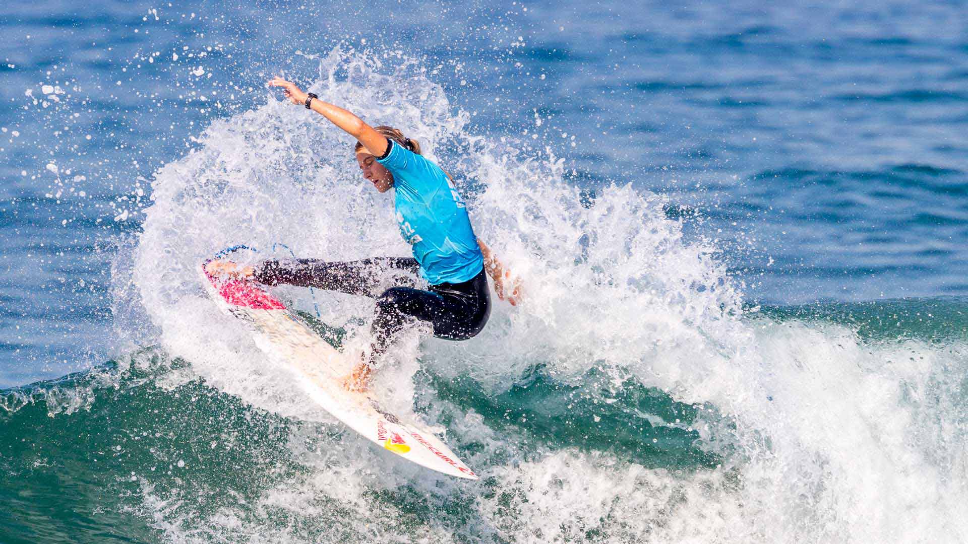 Molly Picklum surfing in the Ballito Pro