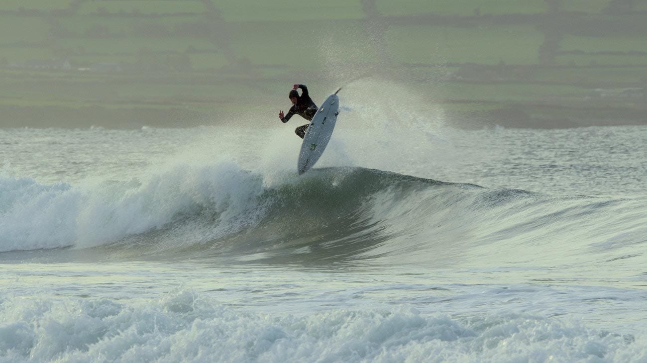 Rip Curl crew surfing in Ireland