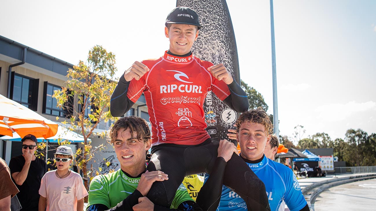 Boys under 16 winner at the GromSearch National Final in Sydney