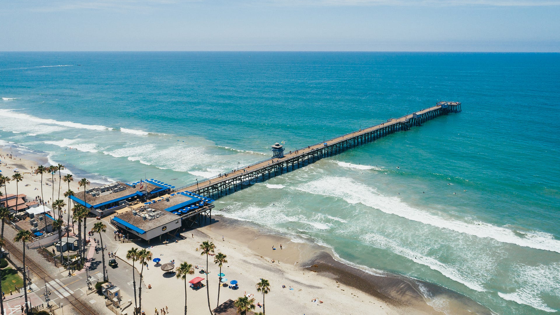 Aerial image of Trestles, California