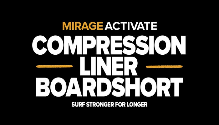 Mirage Activate Compression Liner Boardshort. Surf Stronger For Longer