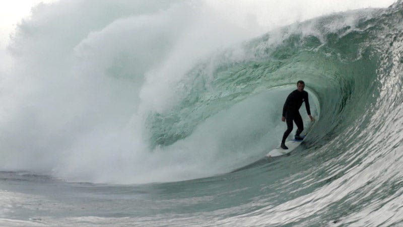 Gearoid McDaid getting barrelled