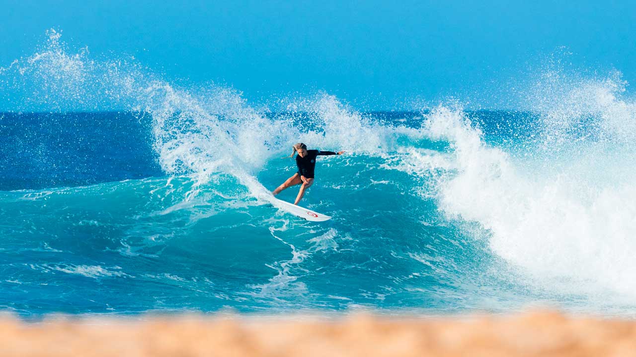 Rip Curl surfer World Tour Competitor Molly Picklum.