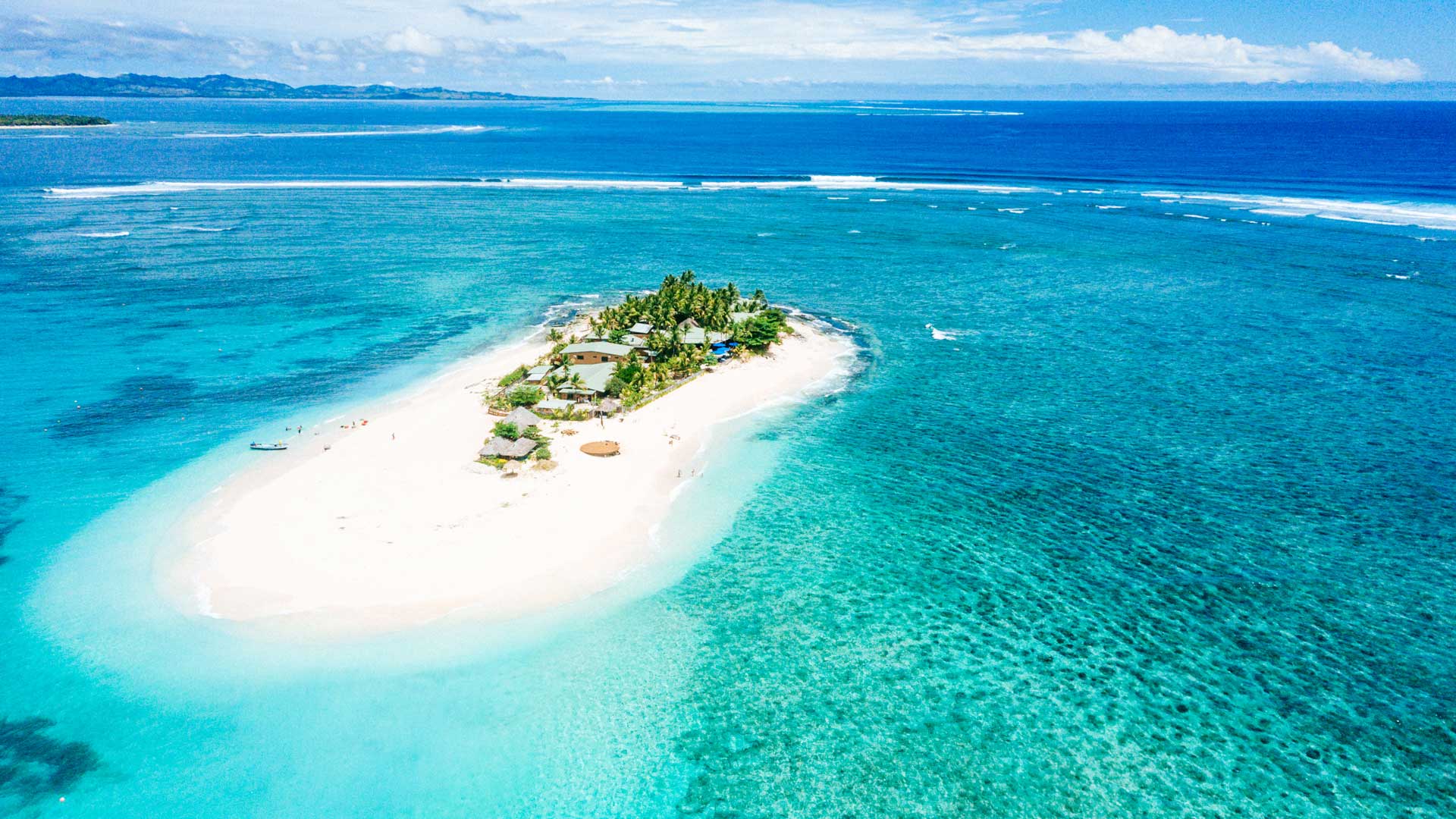 Aerial image of Namotu, Fiji