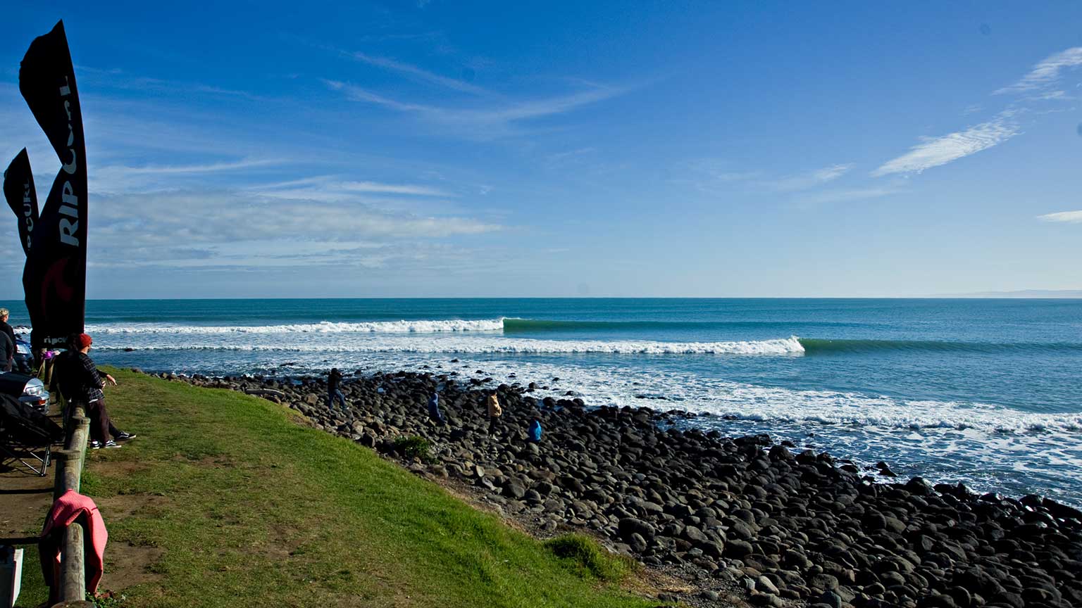 Image of Manu Bay, Raglan New Zealand.