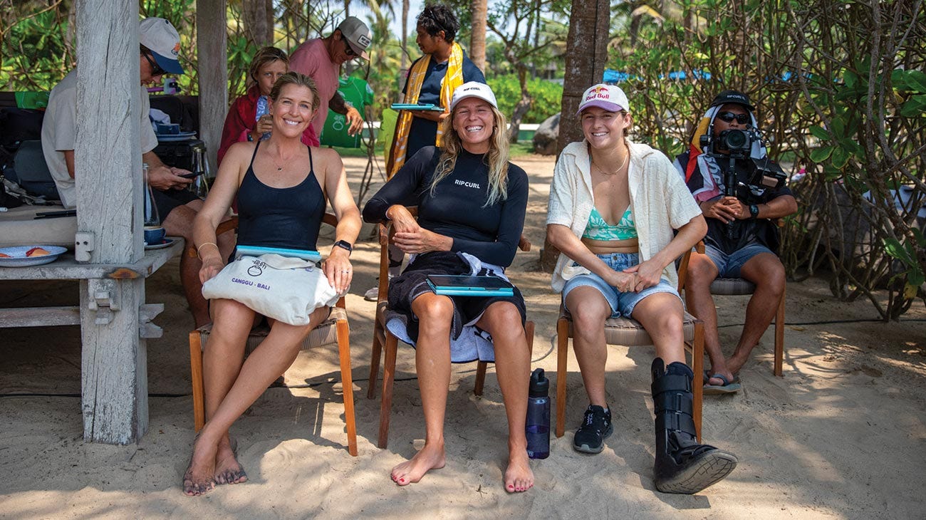 Rosy Hodge, Steph Gilmore and Molly Picklum