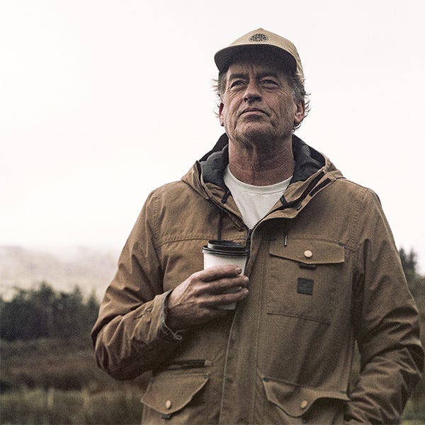 Portrait of Tom Curren holding his coffee