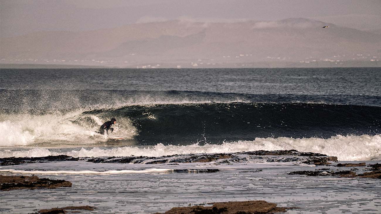 Tom Curren getting barrelled in Ireland