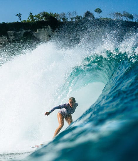 Bethany Hamilton Surfing for Rip Curl