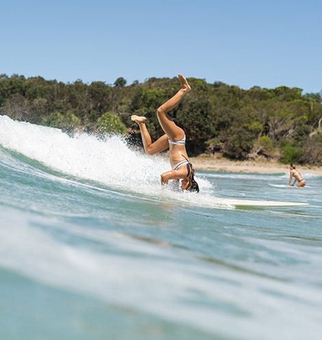 Brisa Hennessy surfing for Rip Curl