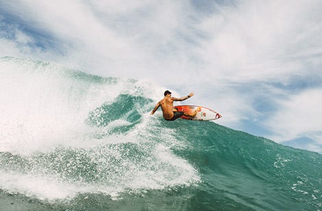 Gabriel Medina surfing for Rip Curl