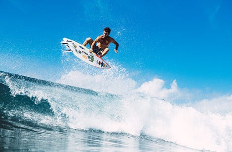 Mason Ho surfing for Rip Curl