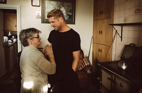 Mick Fanning with his family