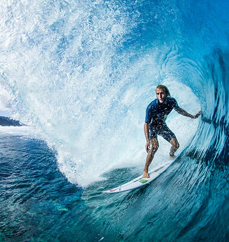 Owen Wright getting barrelled