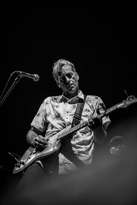 Tom Curren shredding on electric guitar