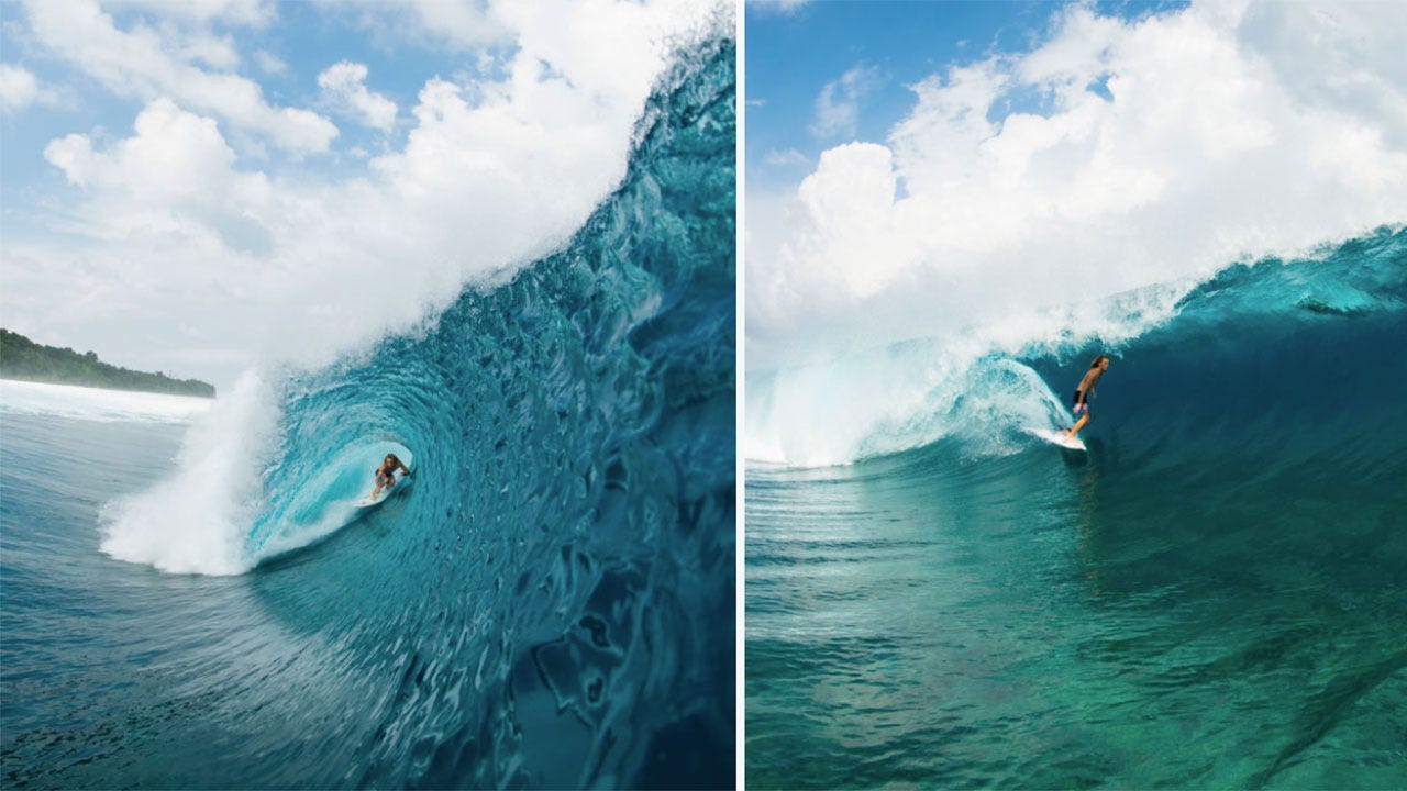 Louie Hynd getting barrelled