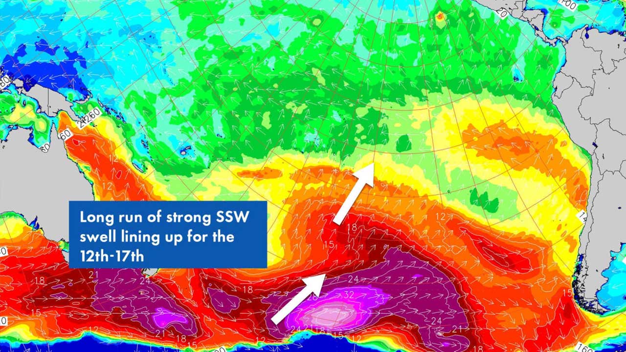 Surfline Forecast. for the WSL finals 2021