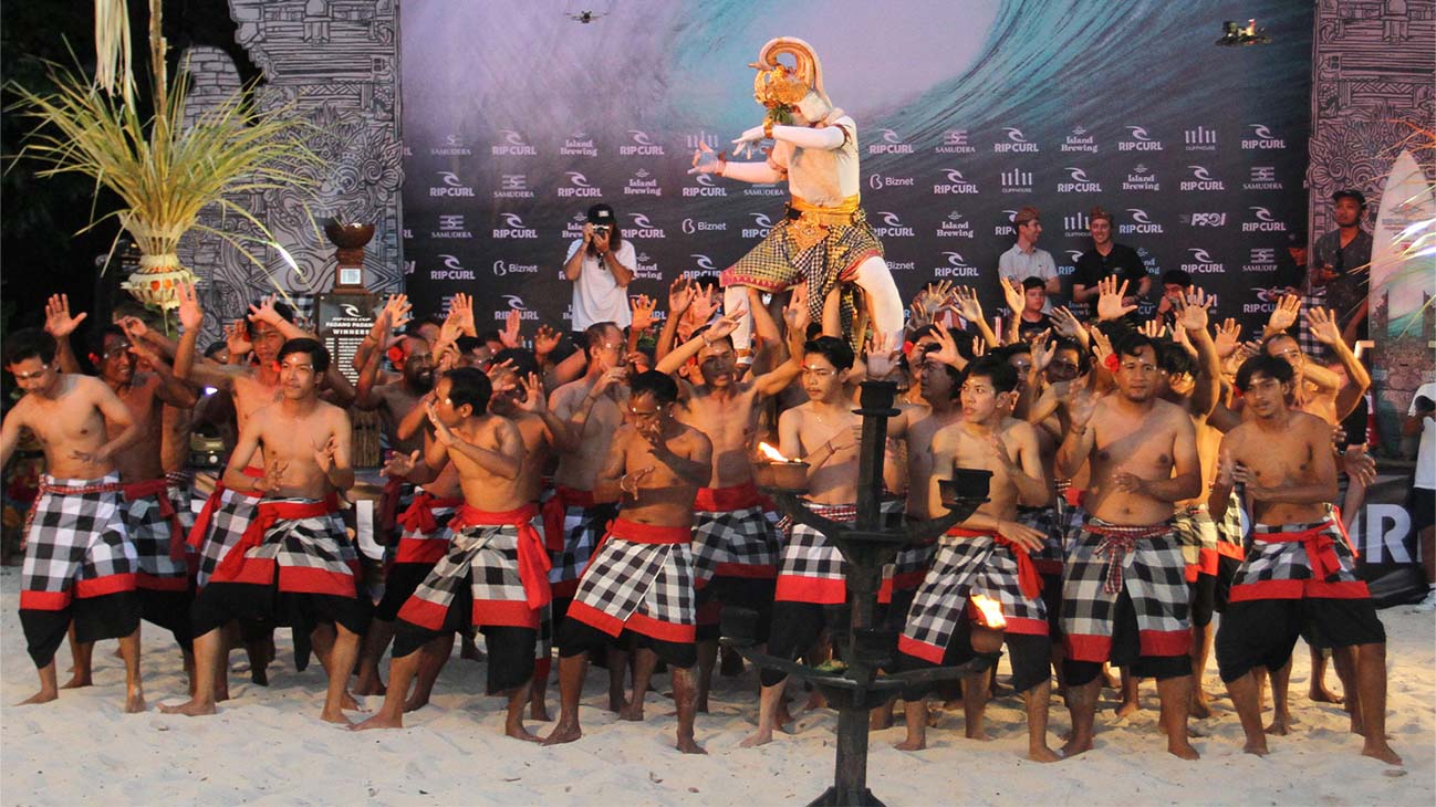 Traditional Balinese dancers performing at the opening ceremony