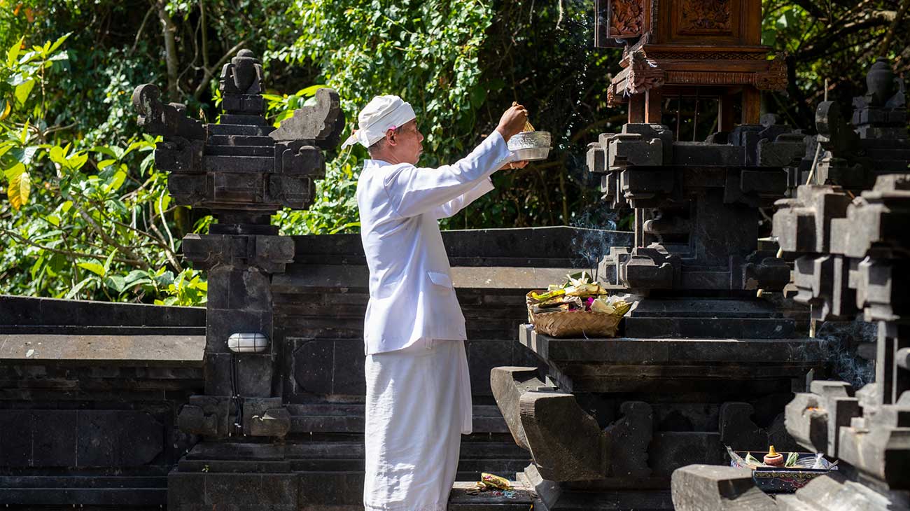 Image of a Balinese temple in Padang Padang, Indonesia
