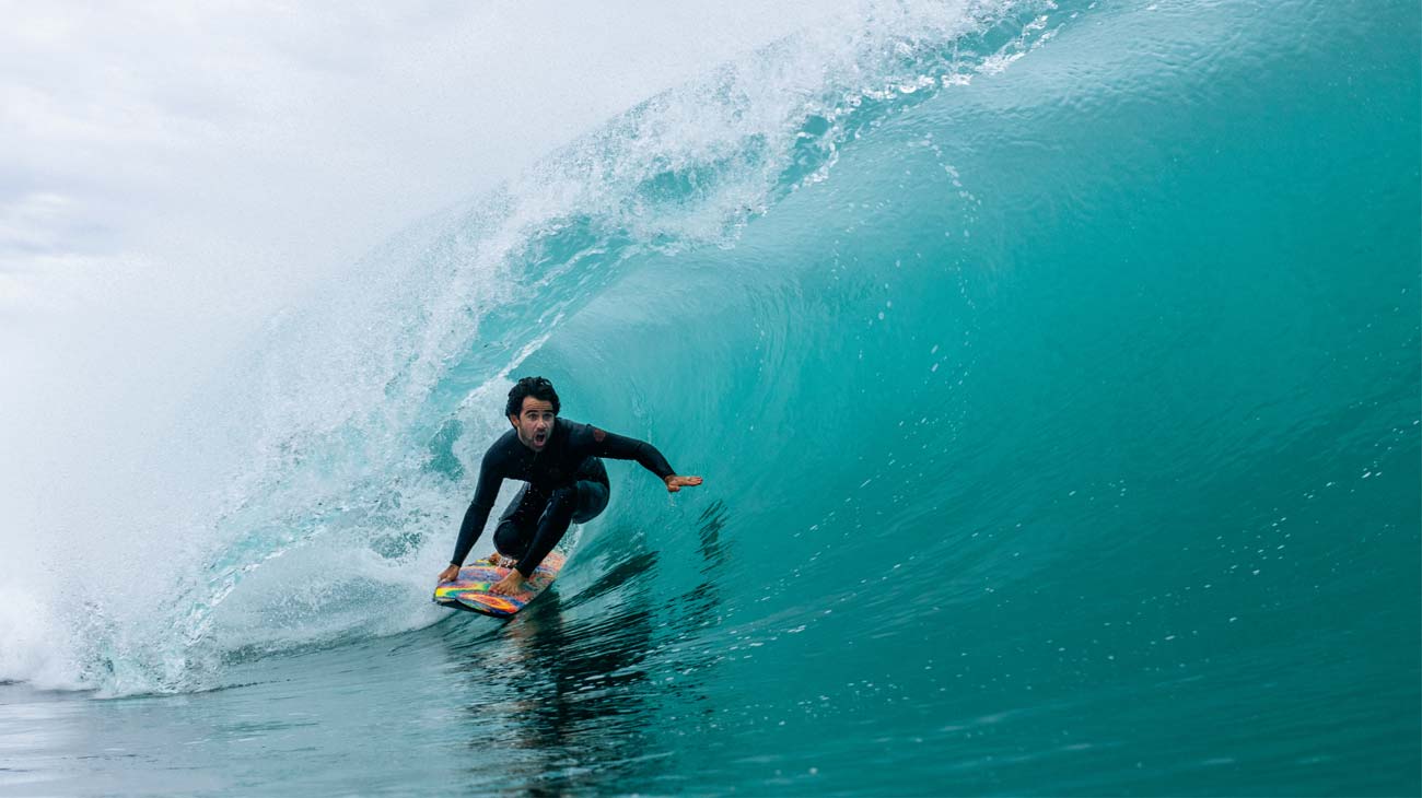 Mason Ho getting barrelled on The Search