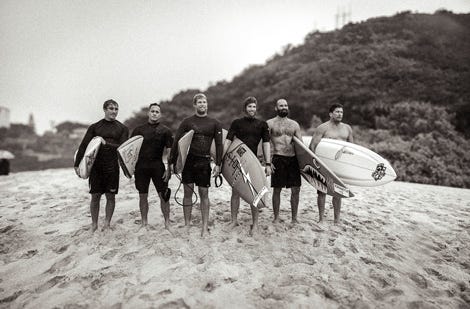 Contestants at the Eddie opening ceremony