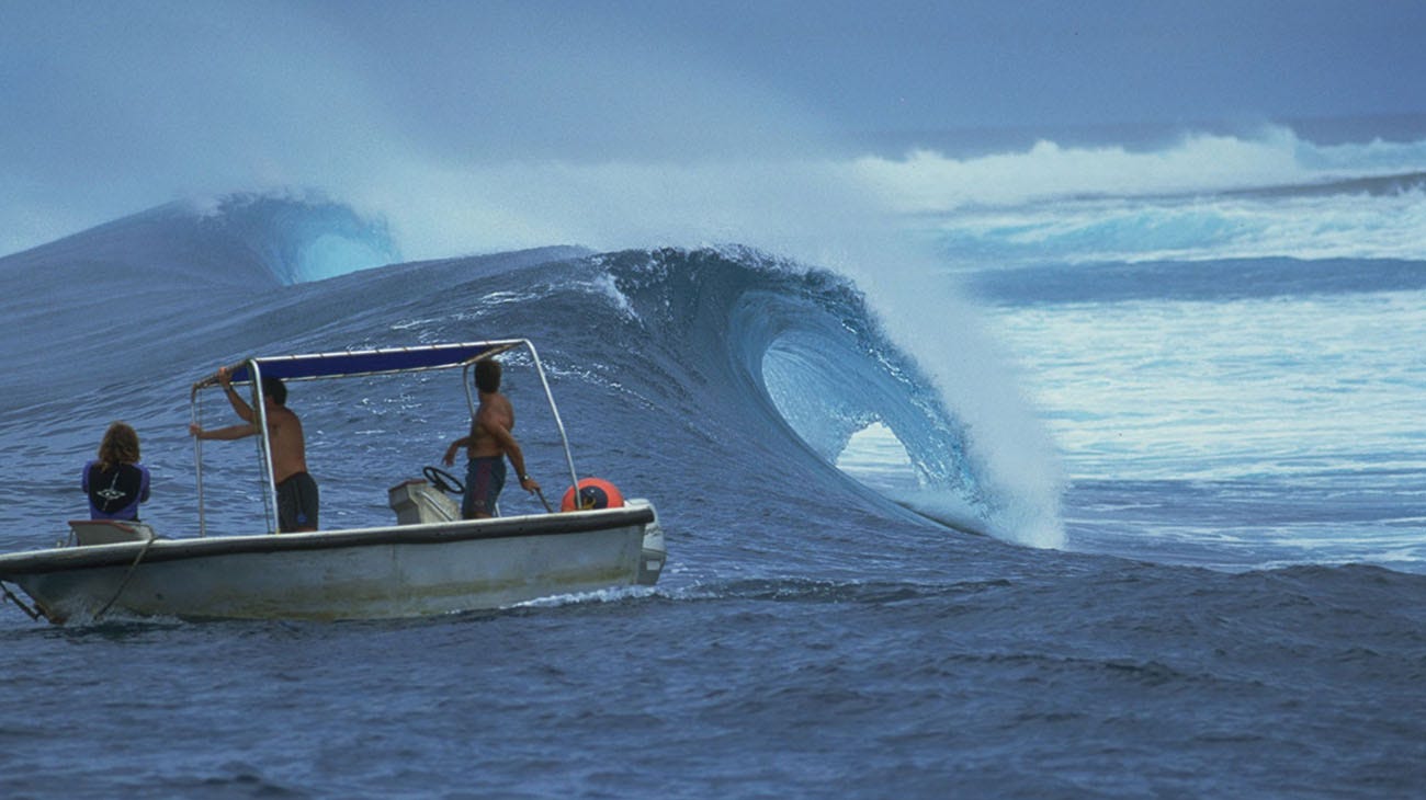The Search boat watching waves
