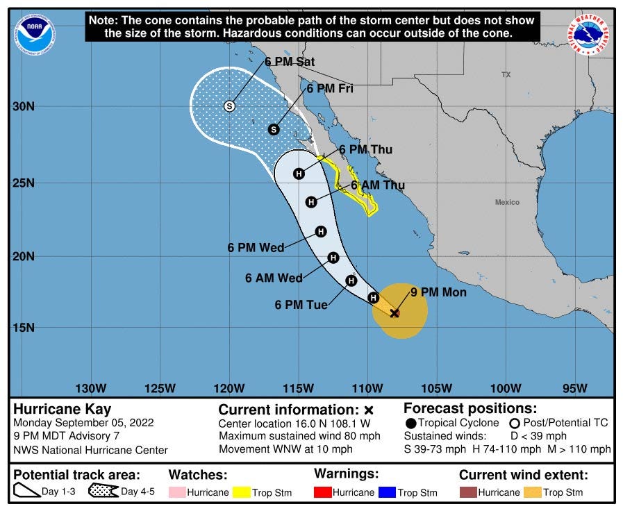 Map of the trestles weather forecast