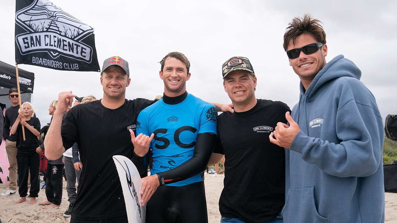 San Clemente Board Riders Club at Lower Trestles for the U.S. Board Riders National Championships
