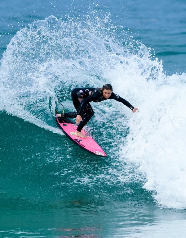 Alyssa Spencer surfing for Rip Curl