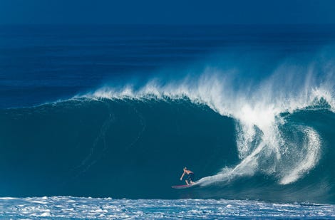 Crosby Colapinto surfing in Hawaii