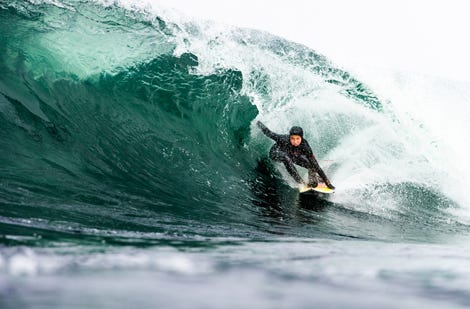 Erin Brooks getting barrelled in Canada