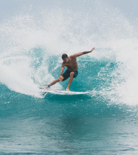 Sammy Pupo surfing for Rip Curl
