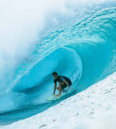 Sam Pupo getting barrelled